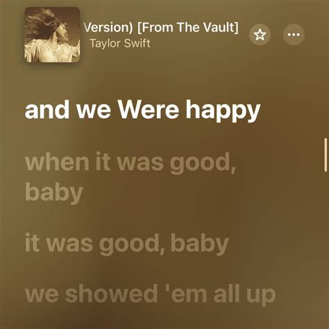 "WE" hidden in the lyrics of We Were Happy (Taylor's Version) : r ...