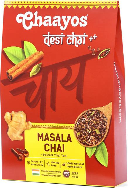 Chaayos Premium Masala Chai Patti - Healthy Tea with Natural Spices ...