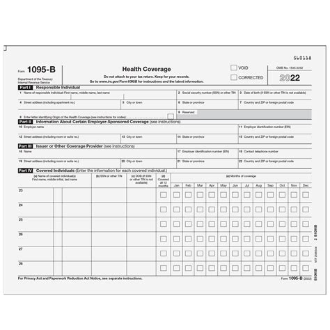 Affordable Care Act Form 1095-B