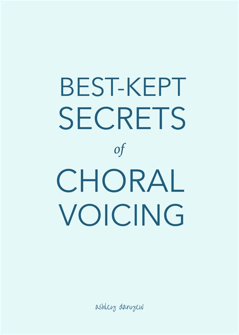 Best-Kept Secrets of Choral Voicing | Ashley Danyew