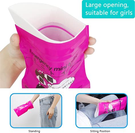 Buy Peesfun Disposable Urinal Bags, 24 Pack Emergency Urine Bag ...