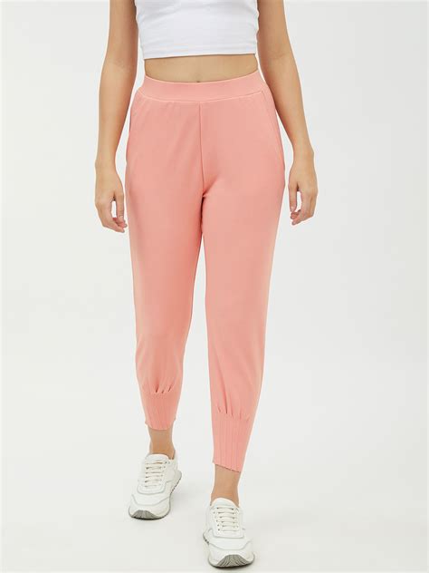 Women's Pink Jogger Style Trousers – Stylestone