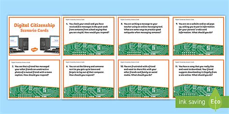 Digital Citizenship Discussion Cards for Kids | Twinkl USA