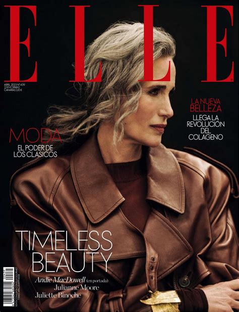 Andie MacDowell - ELLE Spain April 2023 Issue • CelebMafia