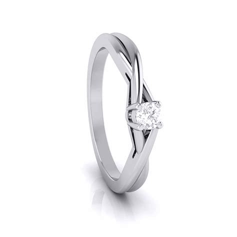 20-Pointer Platinum Solitaire Ring - Shank with a Twist JL PT G 115-A ...
