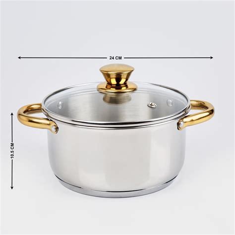 Buy Shale Byron 6Pcs Stainless Steel Cookware Set from Home Centre at ...