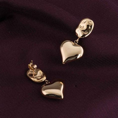 Buy Palmonas Women Luminous Heart Danglers Earrings Online