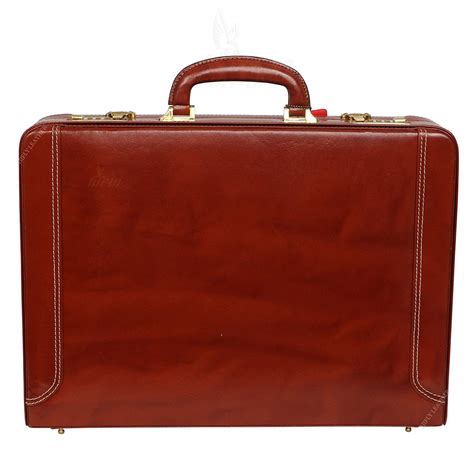 Hifly Leather Briefcase for Men - Expandable - Unisex - Round Corner ...