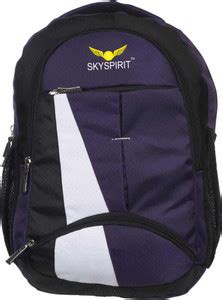 sky spirit 18 inch Expandable Laptop Backpack Purple, white - Price in ...