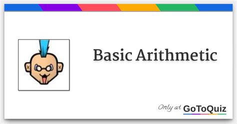 Basic Arithmetic Practice 的图像结果