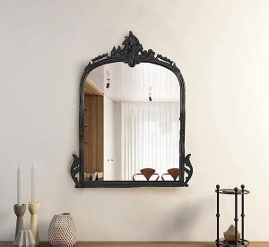 Corsica Designs Victorian Arched Large Wall | Bold Black Glass Dressing ...