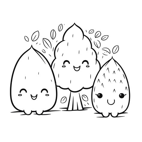 Tree Outline Coloring Page