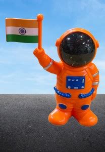 ASIATICK Car Dashboard Solar Space Astronaut Robot with Raising Indian ...