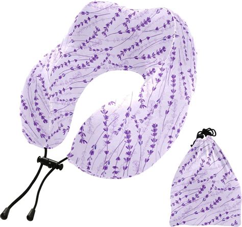 Amazon.com: KOPIRIT Lavender Purple Travel Pillow Travel Neck Pillows ...