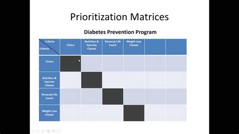 Project Prioritization Matrix 的图像结果