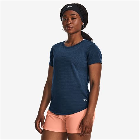 Under Armour Womens Streaker Short Sleave T-Shirt - Varsity Blue ...