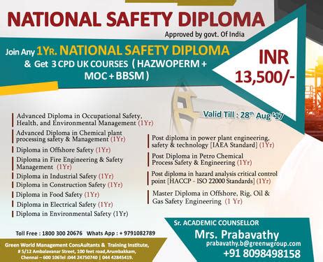 Safety Diploma Course In India - Fire Technology Course In Arumbakkam ...