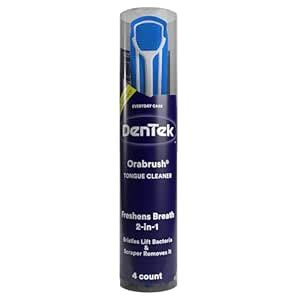 Orabrush Tongue Cleaner, Helps Cure Bad Breath, Bonus Pack- 4 Tongue ...