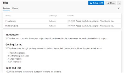 Setup Repo in Azure DevOps First Time 的图像结果