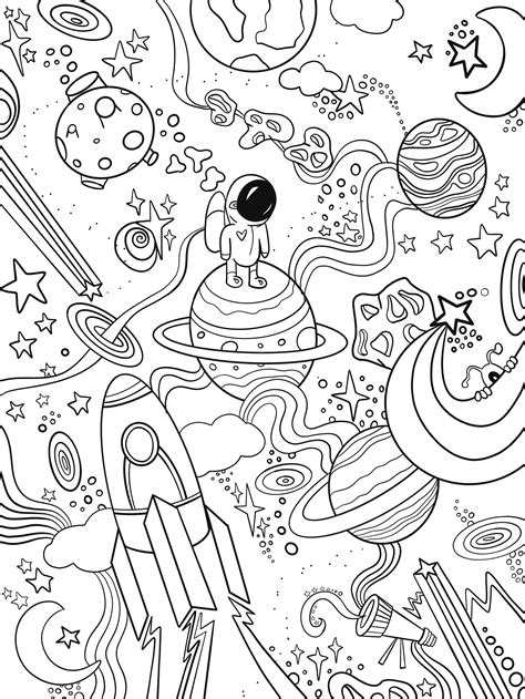 Coloring Pages — alyssa brule | Space coloring pages, Detailed coloring ...