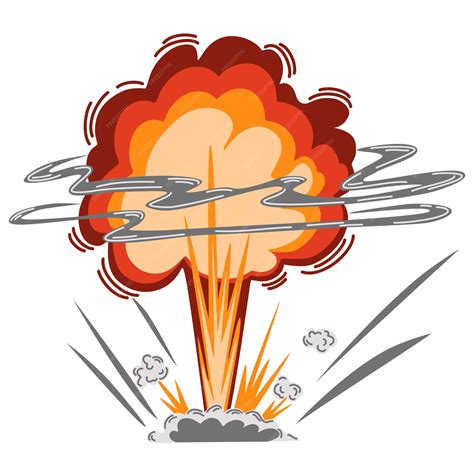 Premium Vector | Explosion cartoon dynamite or bomb explosion fire boom ...