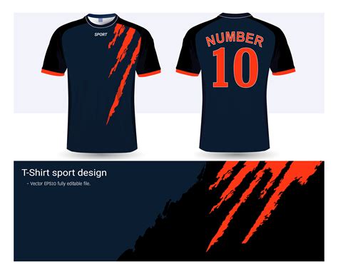 Football Jersey Design Template, Web you can upload your own logo or ...