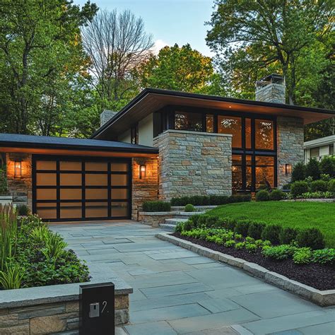 Exterior Mid Century Modern Lattice