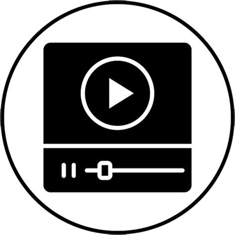 Video player vector icon can be used for virtual reality iconset ...