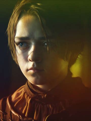 Download wallpaper portrait, art, Arya Stark, Maisie Williams, section ...