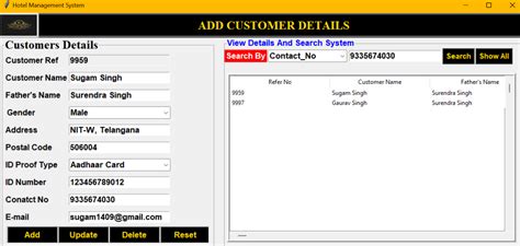 Image result for Hotel Management System Program in Python Connect with Database