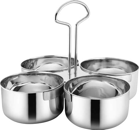 Abee Stainless Steel Chaumukha Matka | Chowmukh | 4in1 Curry Container ...