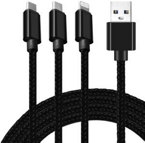 BMC Reversible USB 2.0 2 A 1.2 m Charging Cable for Type-C, Micro and ...