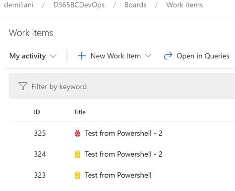 Image result for PowerShell Request to Search Azure Work Items