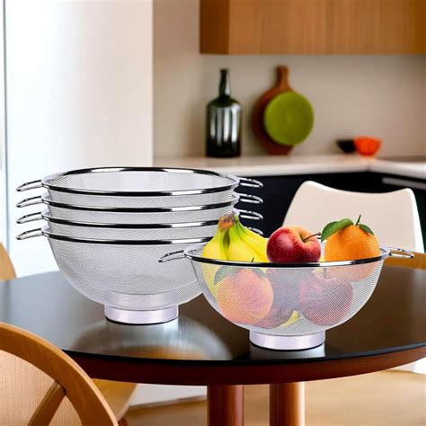 Kuber Industries Pack of 5 Fruit Basket | Stainless Steel Vegetables ...