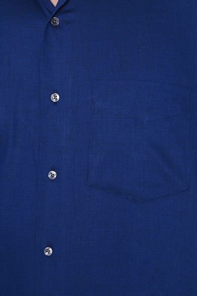 Buy Men Blue Regular Fit Solid Half Sleeves Wedding Shirt Online ...