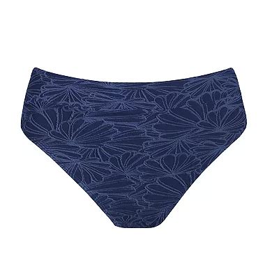 Women's Cupshe Floral Textured Banded Highrise Bikini Bottoms