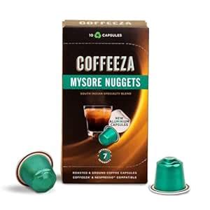 COFFEEZA (Aaa Arabica Grade) Mysore Nuggets Aluminium Coffee Capsules ...
