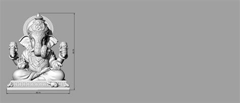 Ganesh Ji 3D Model Murti