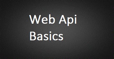 Image result for Web API Basics