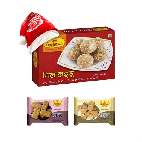 Haldiram's Nagpur Til Ladoo (400g), Jaggary Khasta Gajak (200g), Dry ...