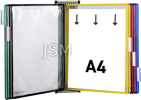 Infomate Plastic Wall Unit Hanging Documents Storage Folders - 10 (A4 ...
