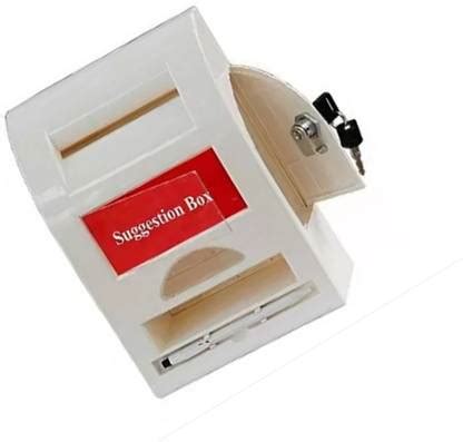 Breewell Wall Mounted suggestion box (cream white) Suggestion Box Price ...