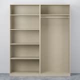 PAX / HASVIK wardrobe, grey-beige/grey-beige, 200x66x236 cm (783 ...