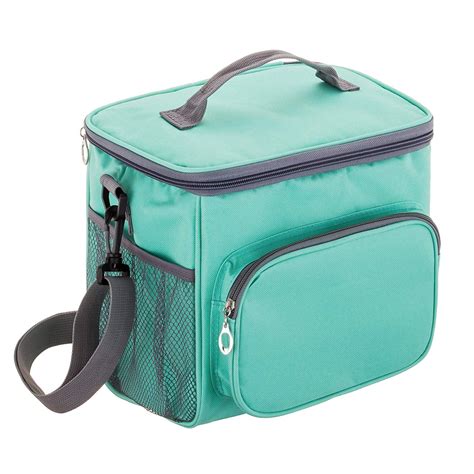 Fymall Adult Lunch Box Insulated Bag Large Cooler Tote Bag Double Deck ...