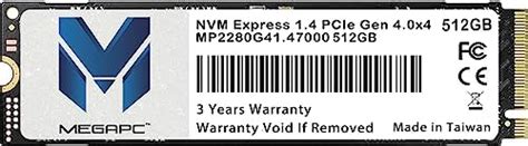 Amazon.in: Buy MegaPC PCIe SSD 512GB NVMe M.2 2280 Internal Solid State ...