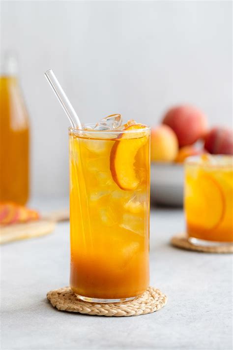 Refreshing 3 ingredient peach iced tea recipe – Artofit