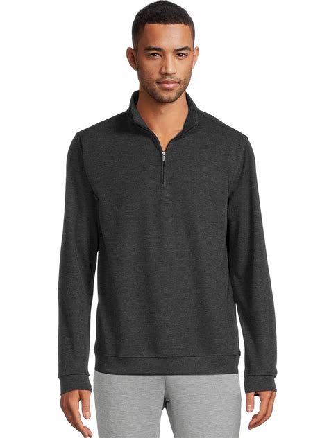 George Men's Quarter Zip Pullover - Walmart.com