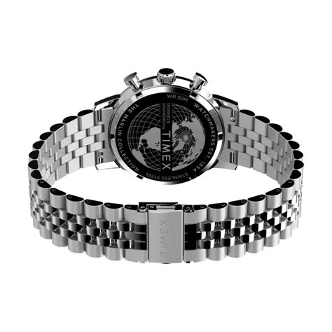Timex Marlin Panda Silver-Tone Analog Stainless steel Men's Watch - TW ...