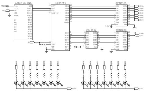 Image result for Arduino MAX7219 7-Seg Clock