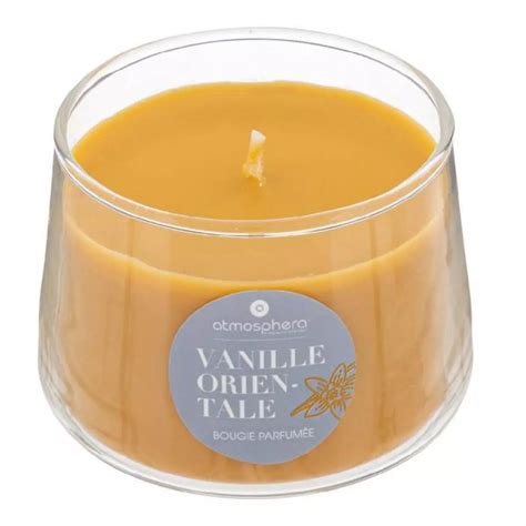 ATMOSPHERA Bougie Parfumée en Verre Izor 110g Vanille pas cher - Auchan.fr